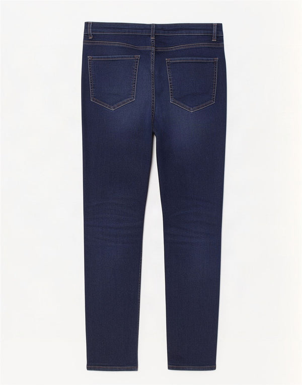 Calça jeans feminina Marks & Spencer The Lily cortada UK 12 médio W30 L25 azul
