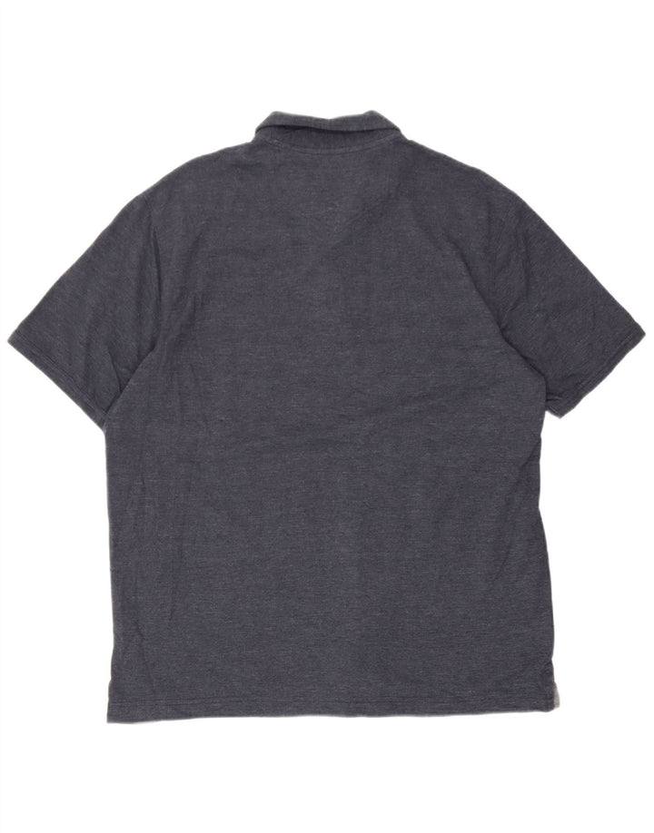 Camisa pólo masculina Eddie Bauer grande algodão azul marinho