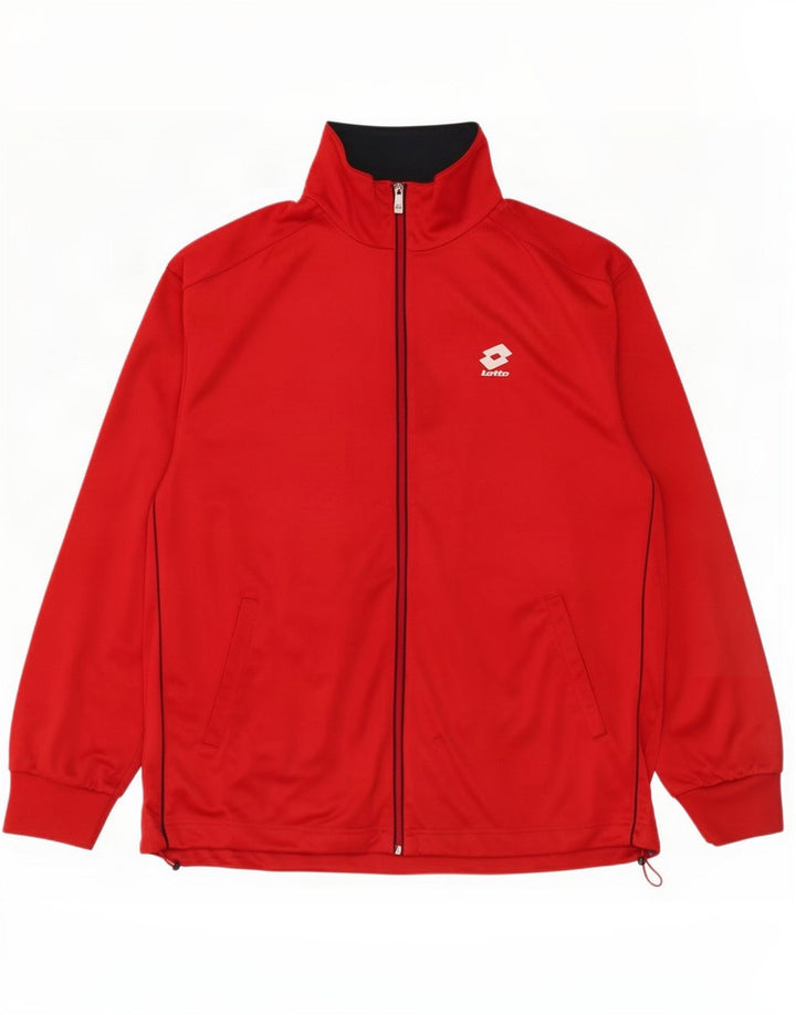 Lotto Mens Treino Top Jaqueta 2XL Poliéster Vermelho