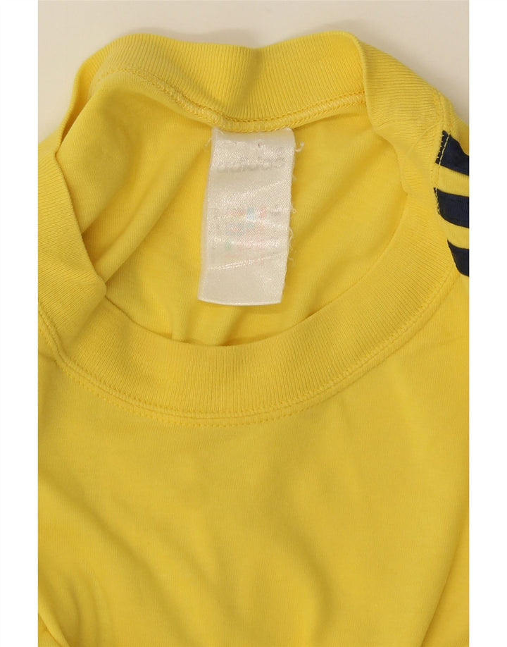 Adidas Mens Camiseta Top Médio Amarelo
