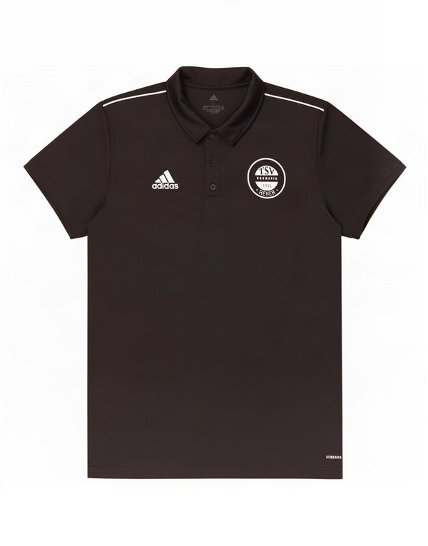 Adidas Mens TSV Germania Reher Camisa Polo Gráfica Grande Poliéster Preto