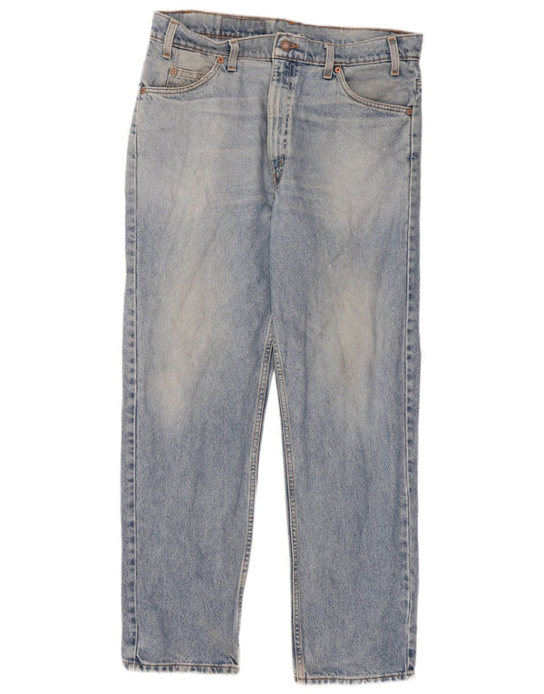 Levi's Masculino 505 Straight Jeans W36 L30 Azul Algodão