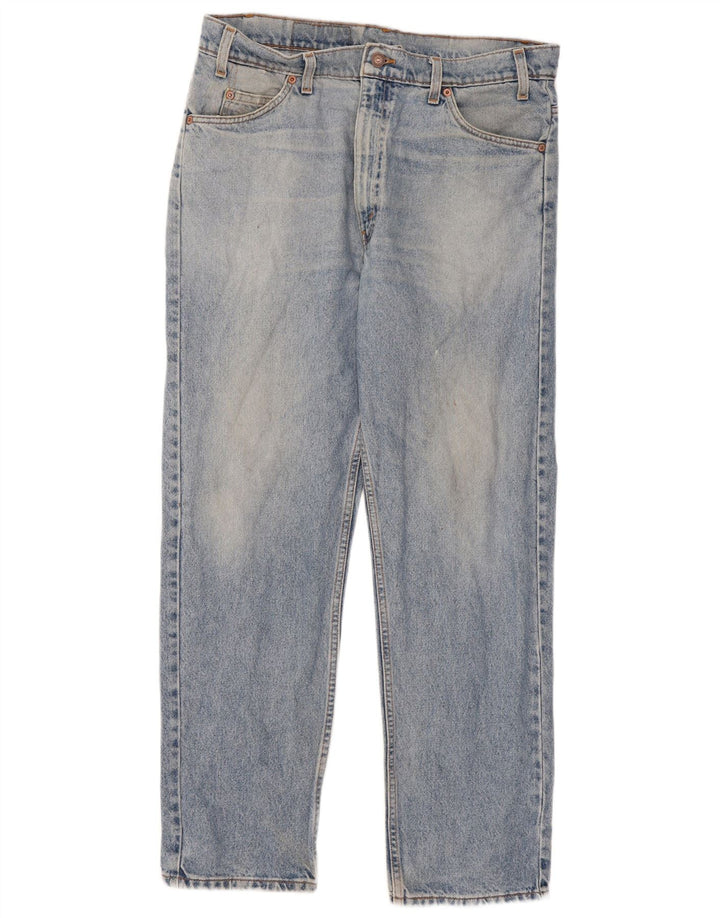 Levi's Masculino 505 Straight Jeans W36 L30 Azul Algodão
