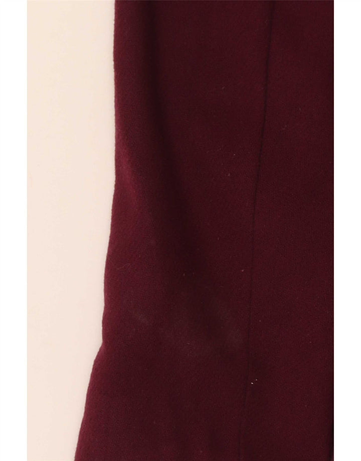 Sobretudo feminino Marks & Spencer UK 20 2XL poliéster cor de vinho