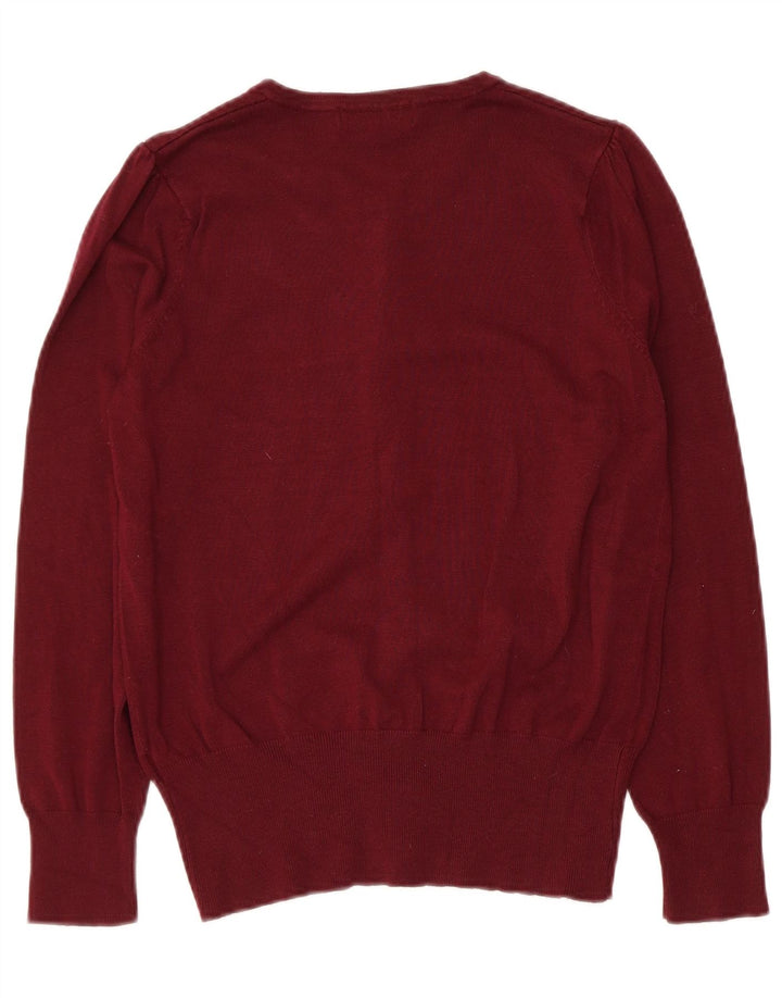 Suéter cardigã feminino Marks & Spencer UK 12 viscose marrom médio