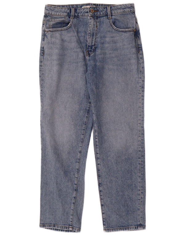 Calça jeans reta feminina Zara cintura alta EU 40 médio W30 L28 algodão azul