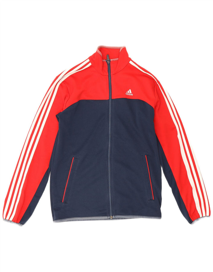 Adidas Mens Full Tracksuit UK 36/38 Pequeno Azul Marinho Colorblock Poliéster