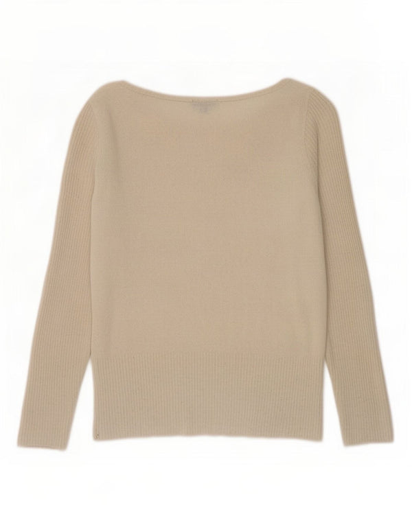Blusa feminina Massimo Dutti UK 10 pequena bege