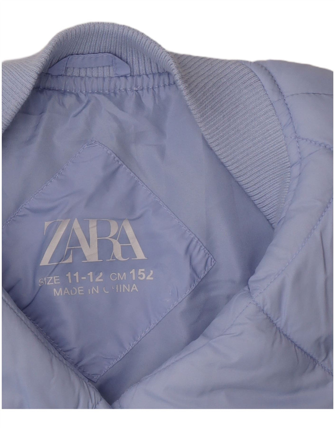 Jaqueta bomber acolchoada Zara Girls 11-12 anos azul
