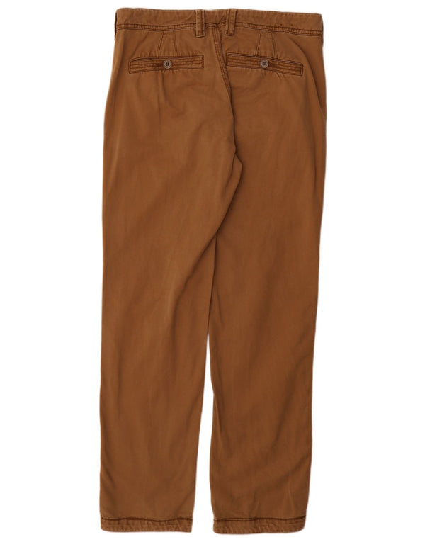 Calça Chino Reta Masculina Fat Face W32 L31 Algodão Bege