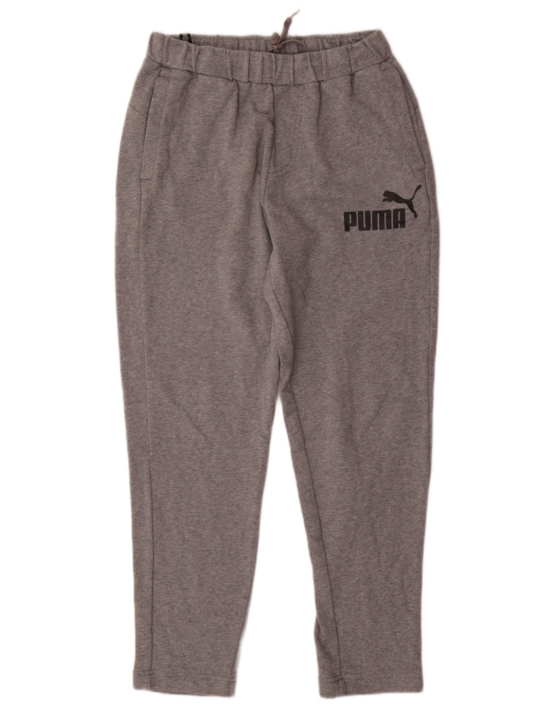 Calça de treino masculina PUMA Graphic cinza médio algodão manchado