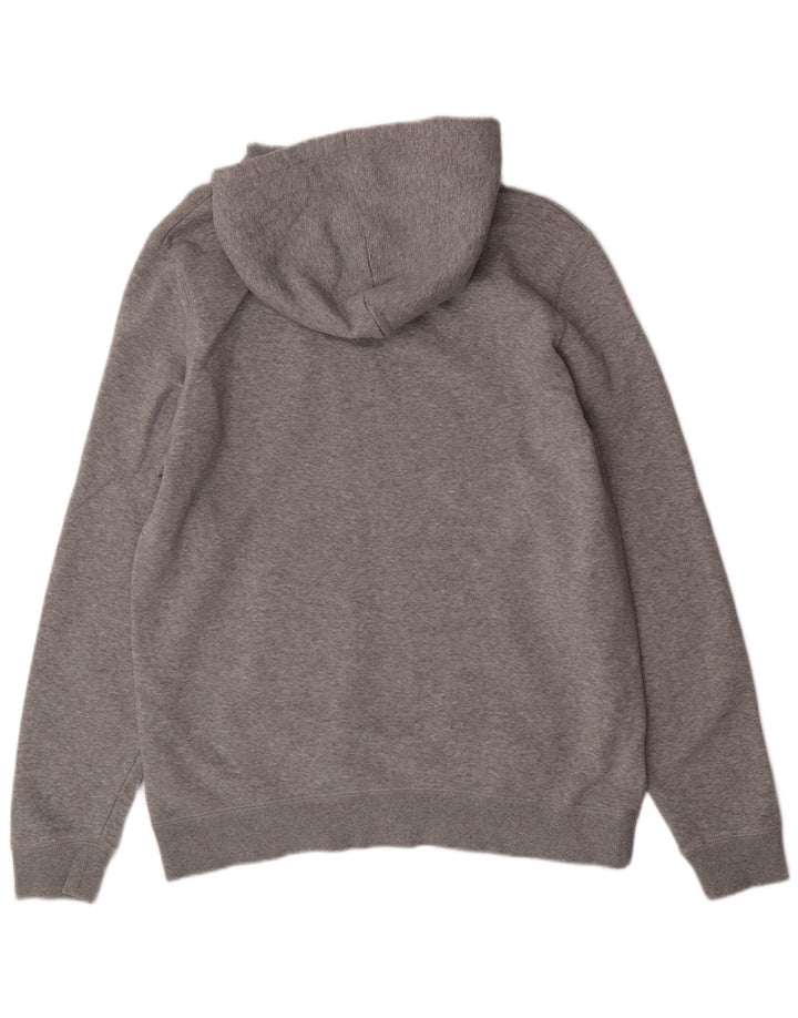 JACK WILLS Suéter masculino com capuz gráfico grande algodão cinza