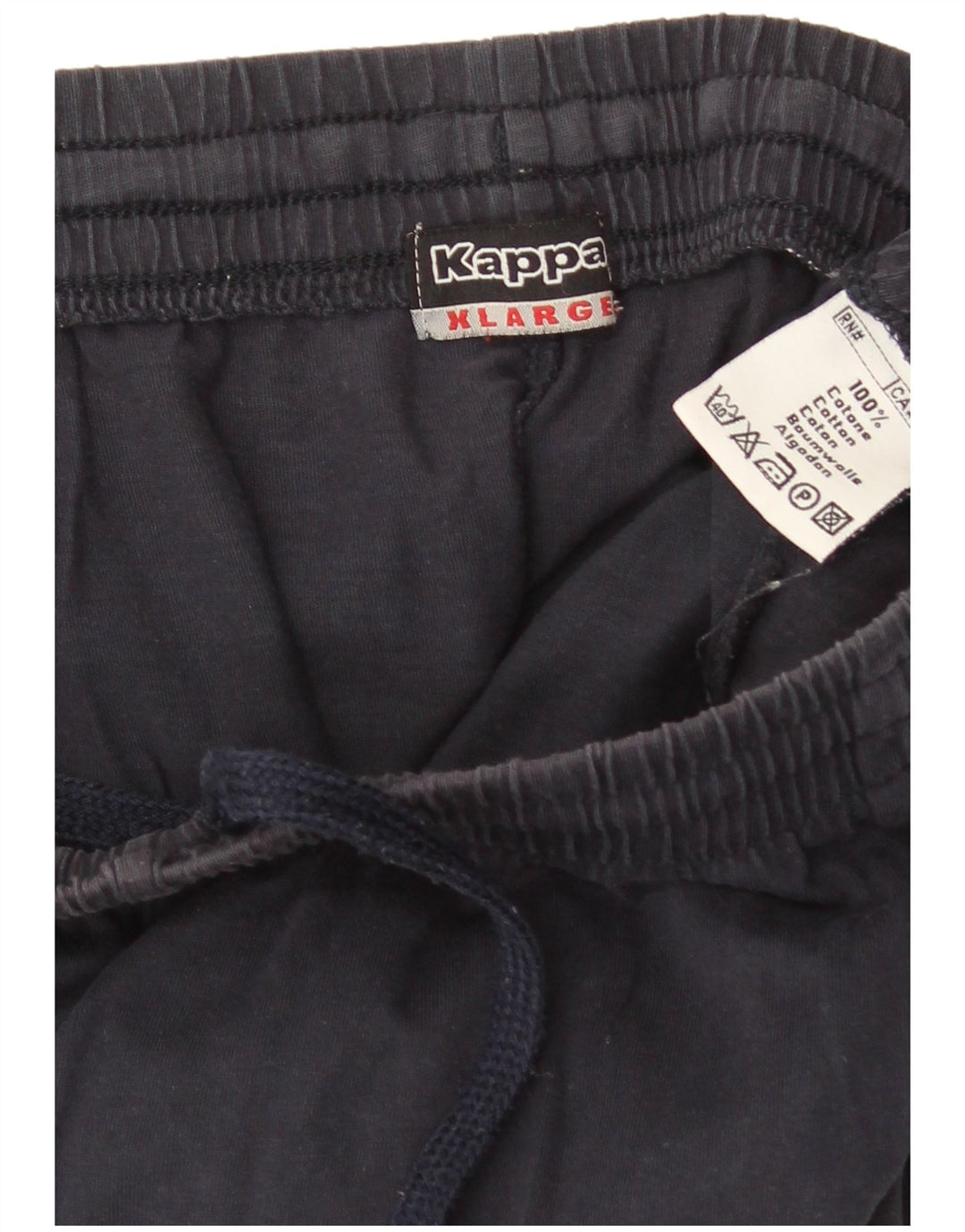 Calça de treino masculina KAPPA XL azul marinho algodão