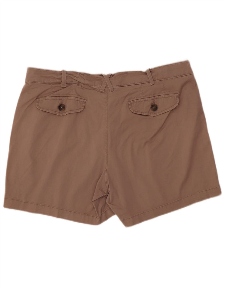 LEE Shorts Chino Feminino US 16 2XL W38 Algodão Marrom