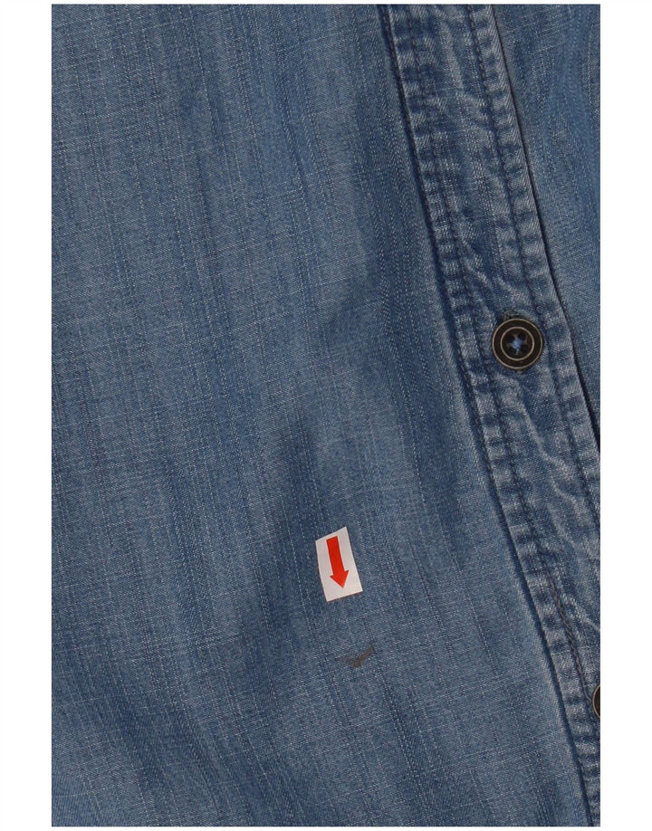 Vestido jeans feminino Superdry Reino Unido 14 grande azul Lyocell