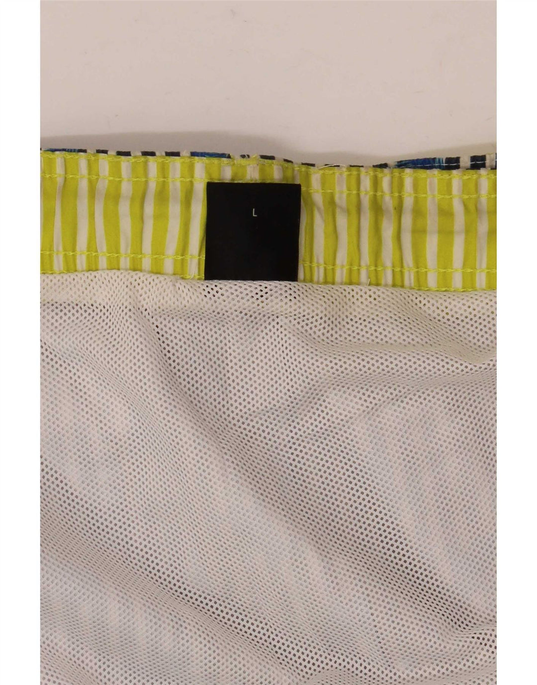 Hugo Boss Shorts de natação masculino grande listrado azul