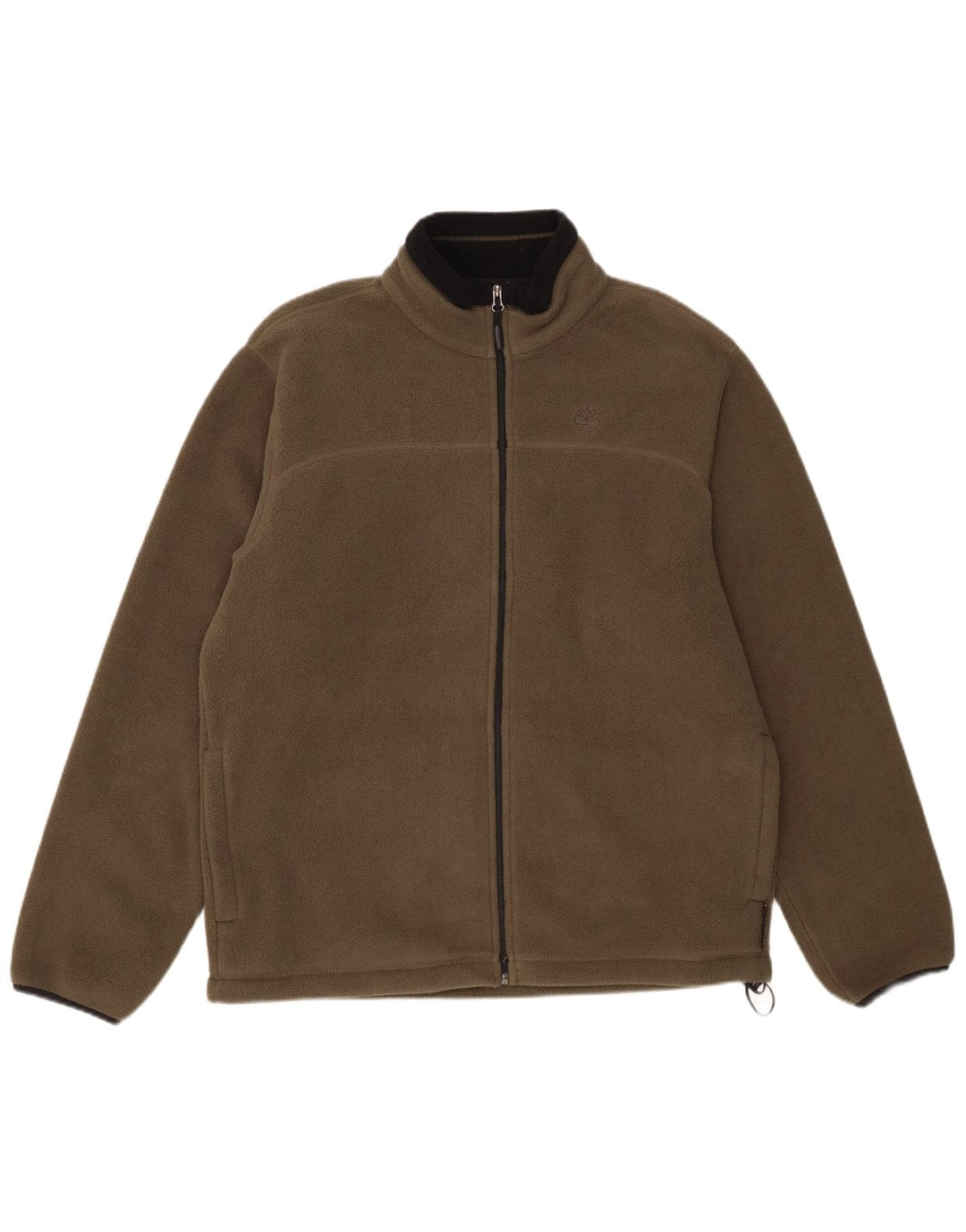 Jaqueta de lã masculina Timberland UK 40 grande poliéster cáqui