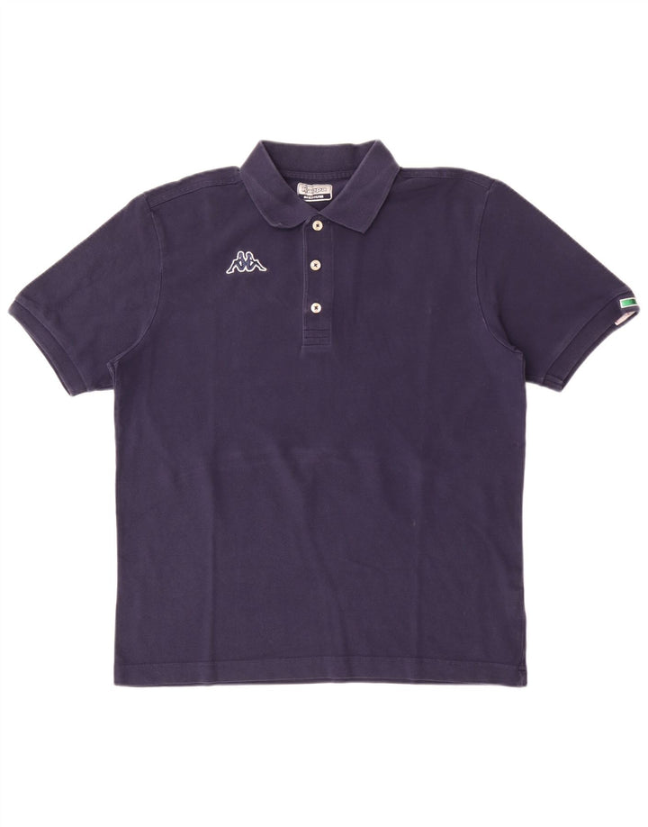 Camisa polo masculina Kappa de algodão azul marinho médio