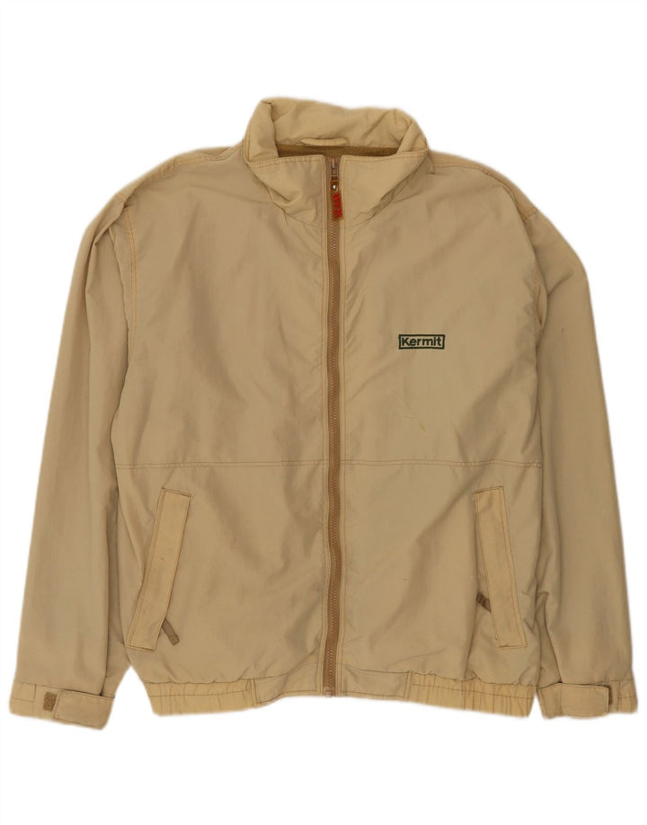 Jaqueta bomber masculina Slam UK 40 grande nylon bege