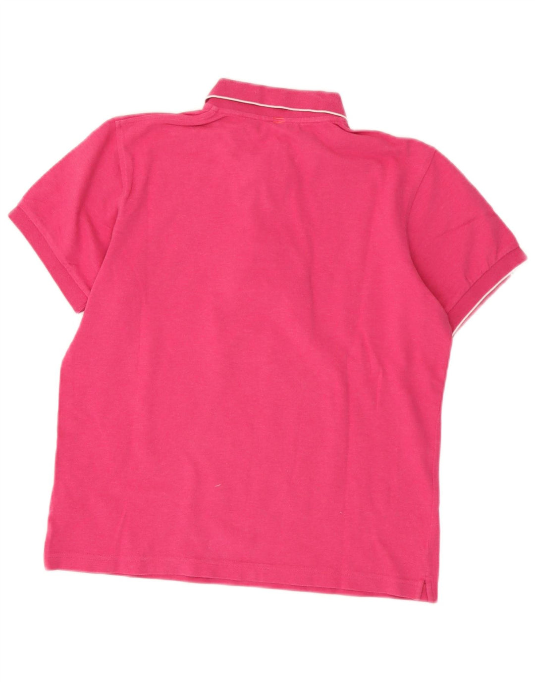 Camisa polo masculina Sun68 pequena de algodão rosa