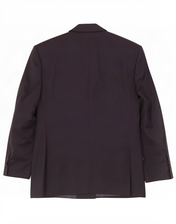 Jaqueta blazer masculina Marks & Spencer com peito duplo Reino Unido 40 médio azul marinho