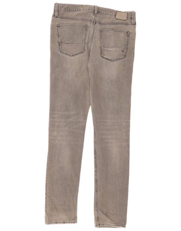 Tommy Hilfiger Masculino Layton Extra Slim Jeans W33 L34 Cinza Algodão
