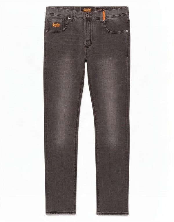 Superdry Mens Corporal Slim Jeans W34 L32 Algodão Cinza