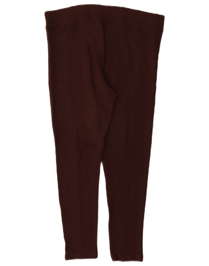 Leggings cropped feminino Marks & Spencer Reino Unido 12 viscose marrom médio