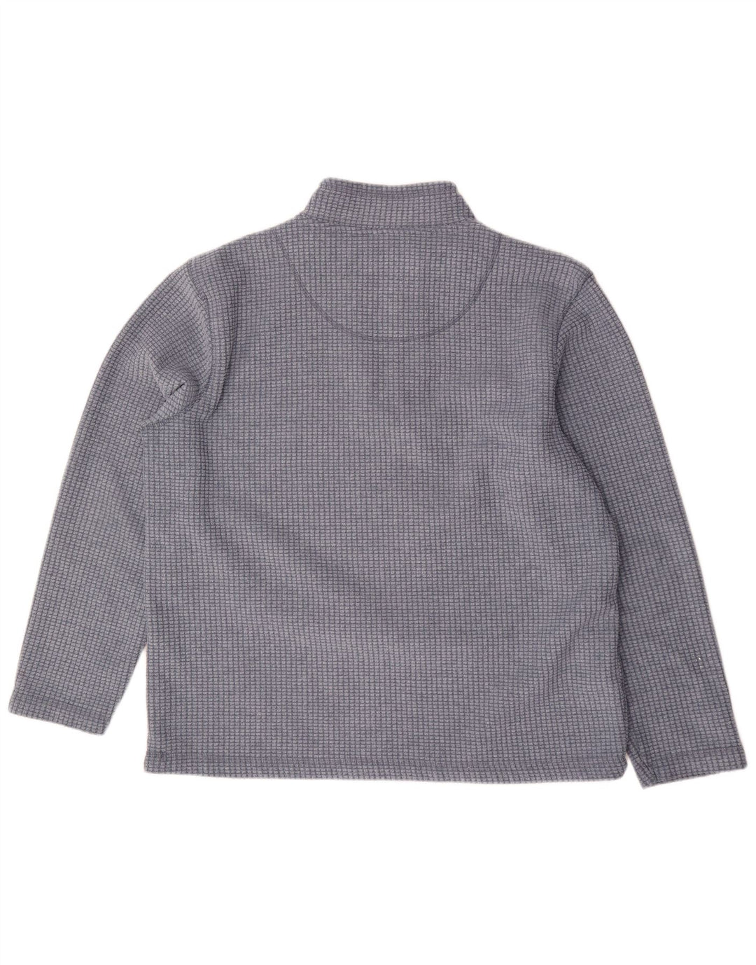 Poliéster azul verificado da ligação em ponte 2XL do velo do pescoço do fecho de correr dos homens dos peixes estranhos