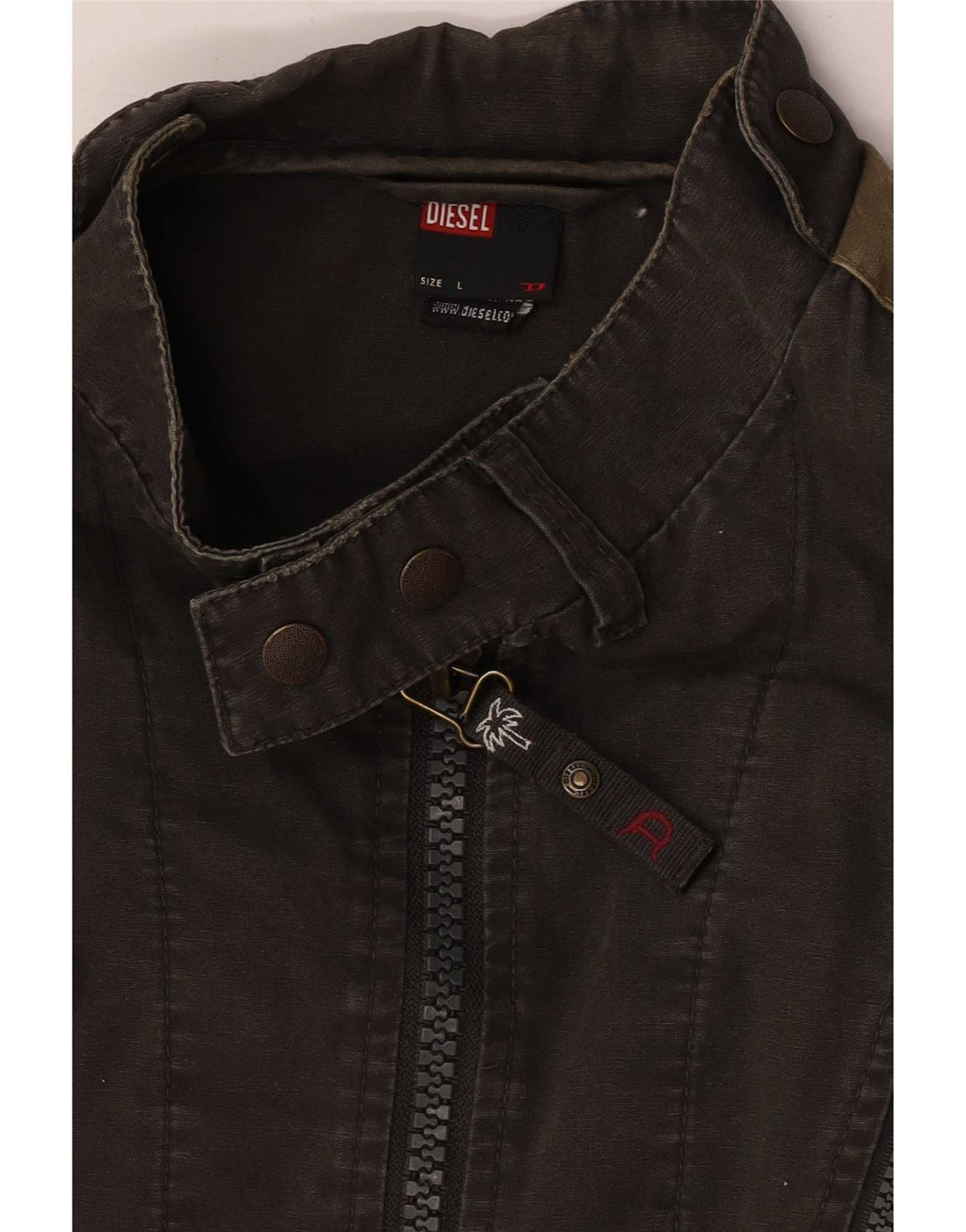 Jaqueta Bomber Masculina Diesel UK 40 Grande Algodão Colourblock Cinza