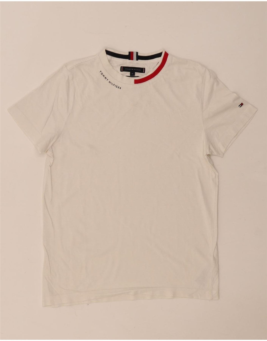 Camiseta masculina Tommy Hilfiger Top XS algodão branco