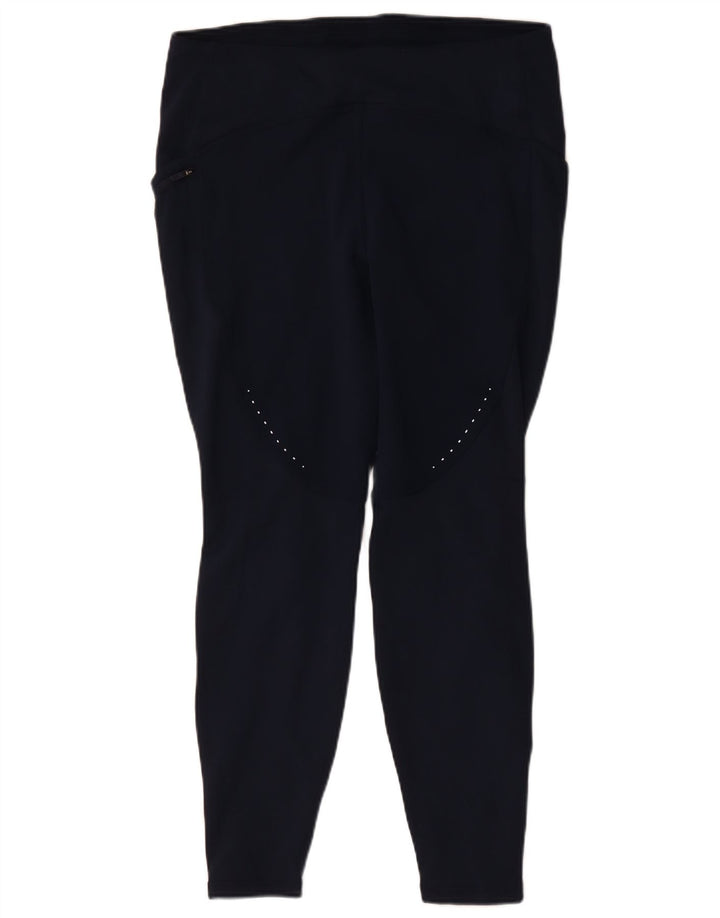 Lululemon Leggings feminino US 14 XL azul marinho poliéster