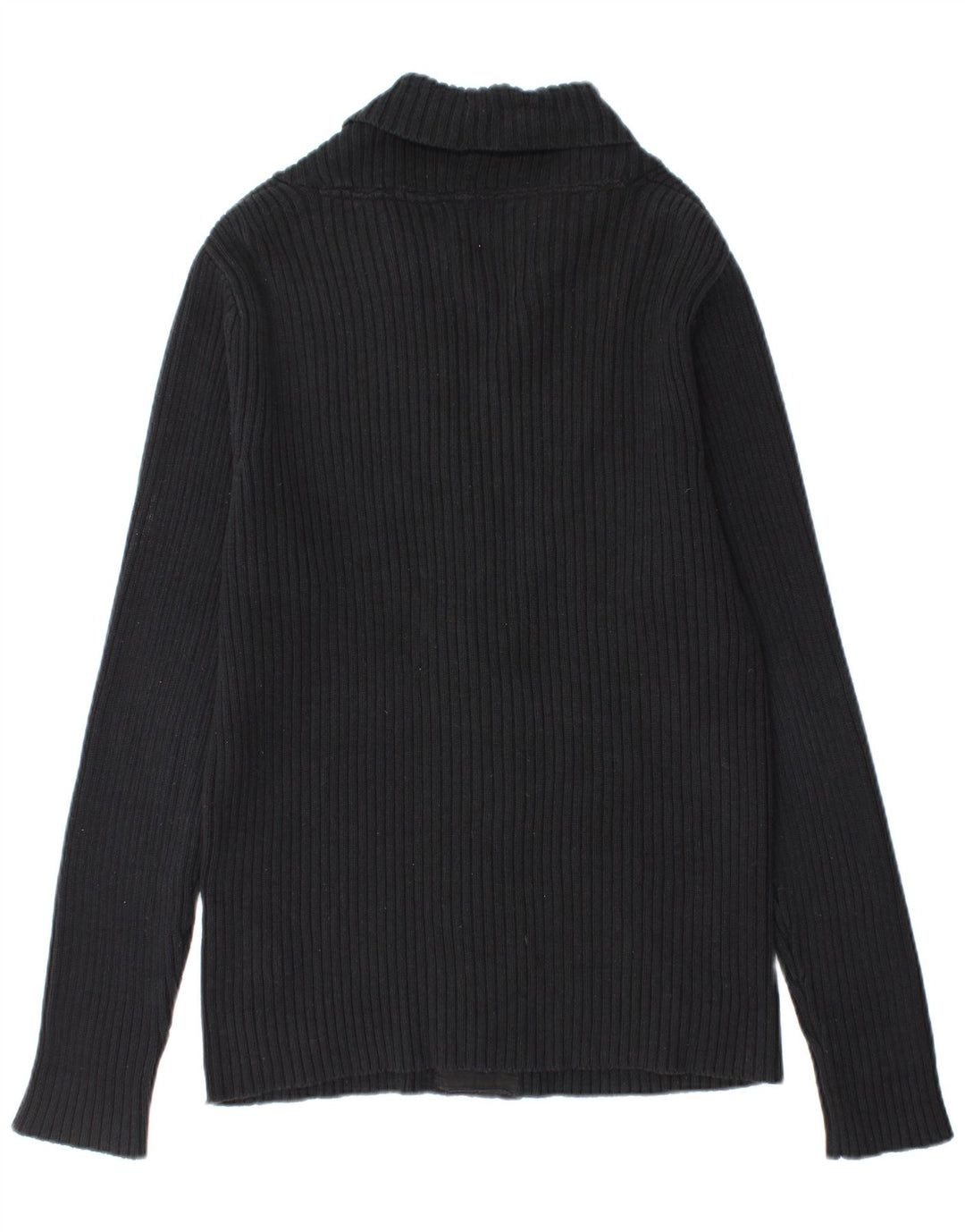 Suéter cardigã masculino Jack & Jones grande algodão preto