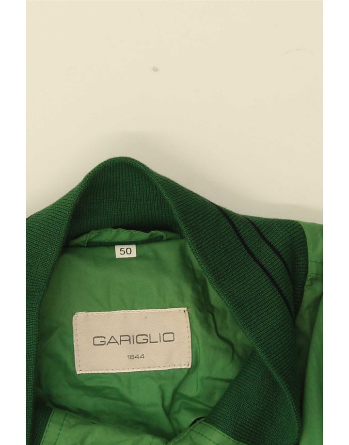 Jaqueta bomber masculina vintage IT 50 grande verde