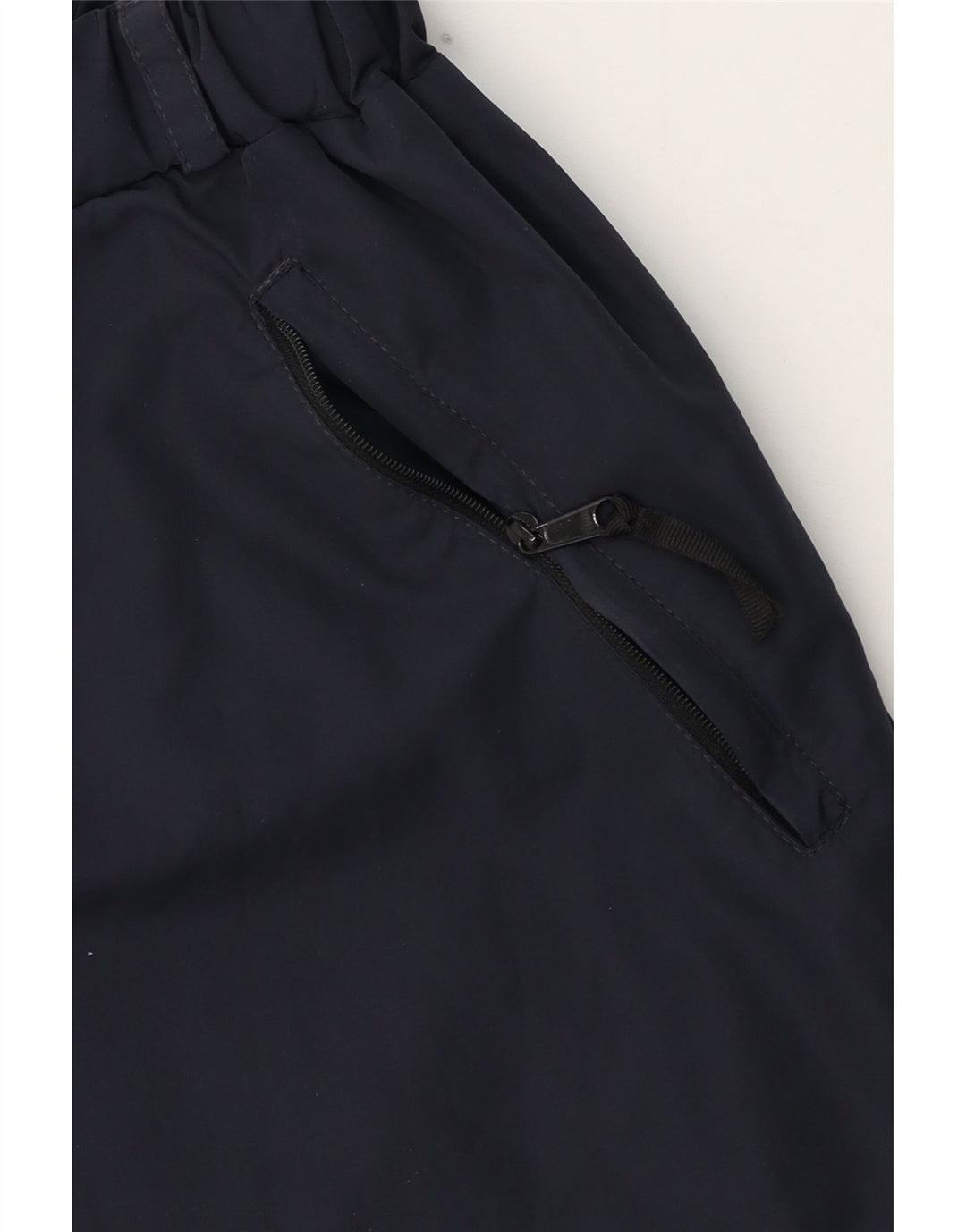 Calça de treino masculina vintage XL azul marinho poliéster