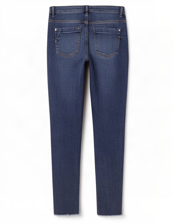 Zara Jeans Skinny Feminino UE 38 Pequeno W28 L28 Azul