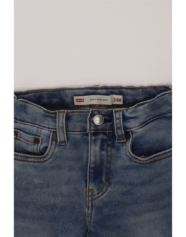 LEVI'S Baby Boys 514 Straight Jeans 18-24 Meses W20 L13 Azul Algodão