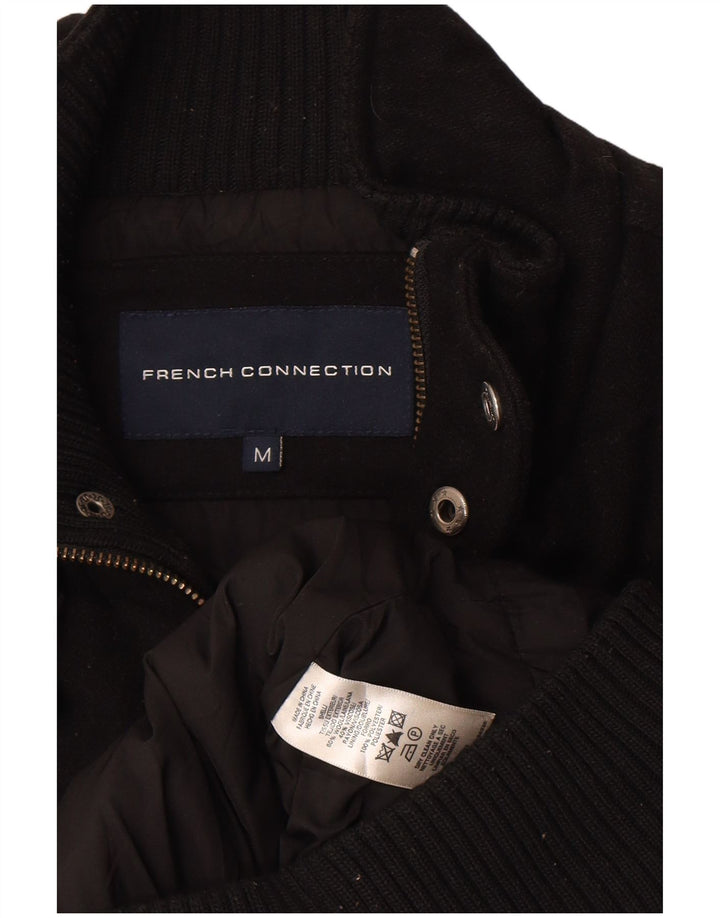 Jaqueta Duffle Masculina French Connection UK 38 Lã Preta Média