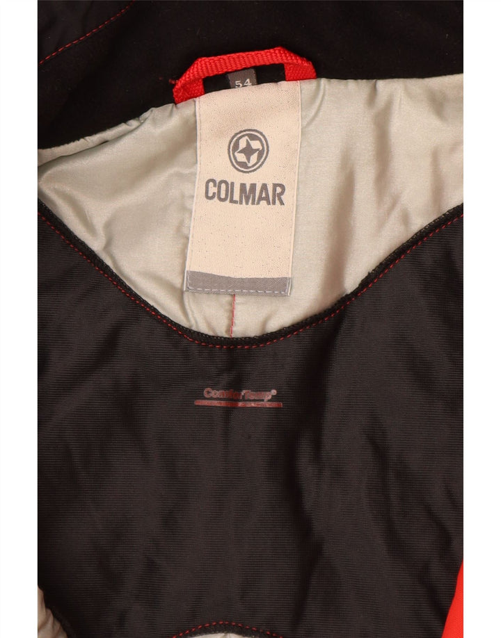 Jaqueta de esqui masculina com capuz gráfico Colmar IT 54 grande poliamida colorida vermelha