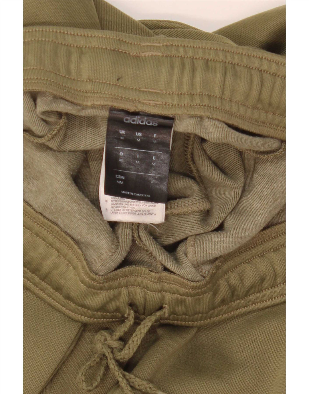 Calça de treino masculina Adidas Joggers médio cáqui poliéster
