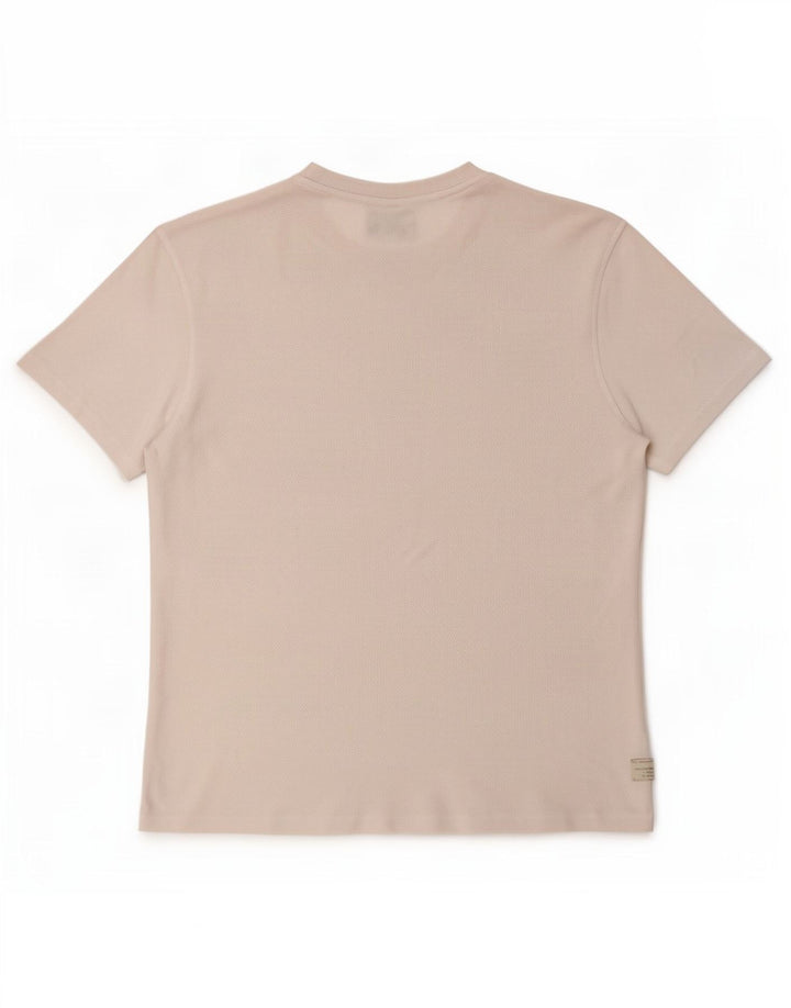 Camiseta masculina Zara Top médio algodão branco