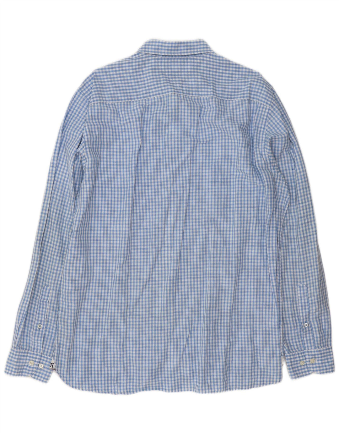 Camisa masculina Tommy Hilfiger XL azul gingham linho
