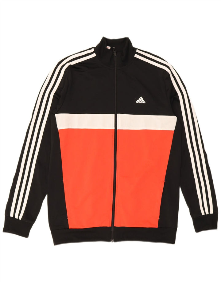 Jaqueta Adidas Meninas Treino Top 15-16 Anos Preto Colorblock Poliéster