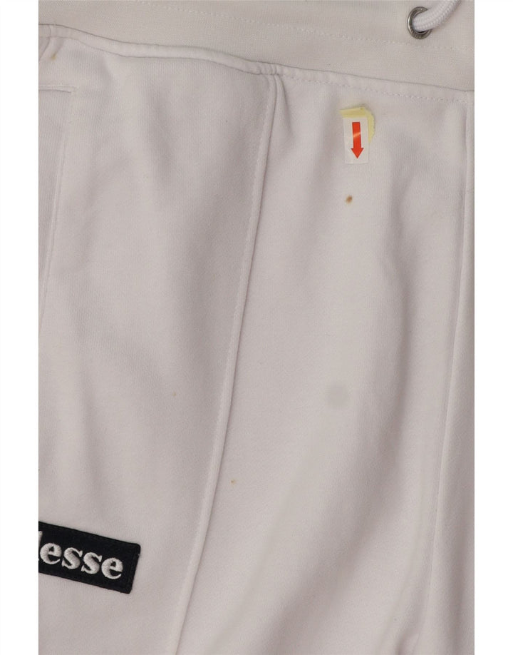 Calça de treino masculina ELLESSE Heritage Graphic grande bloco colorido branco