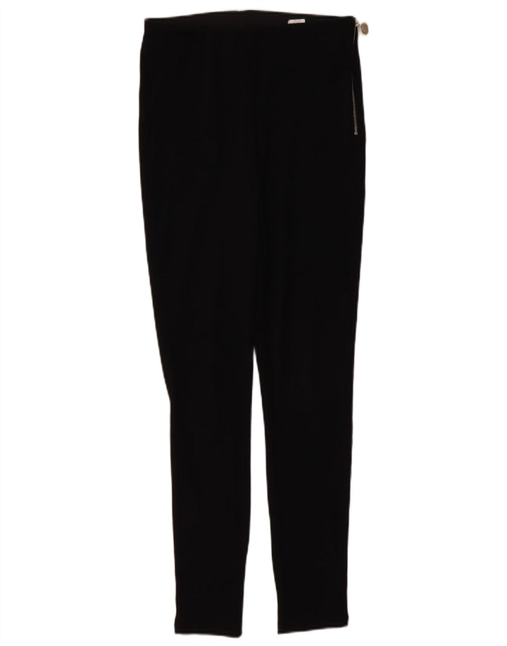 Calça feminina casual skinny Zara médio W28 L28 poliéster preto