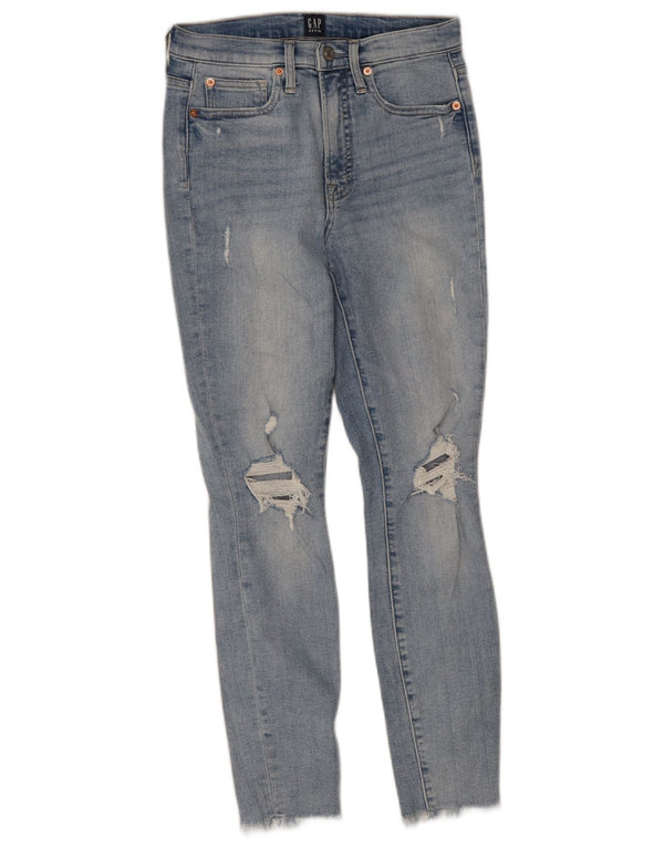 Calça jeans skinny feminina Gap W26 L26 algodão azul