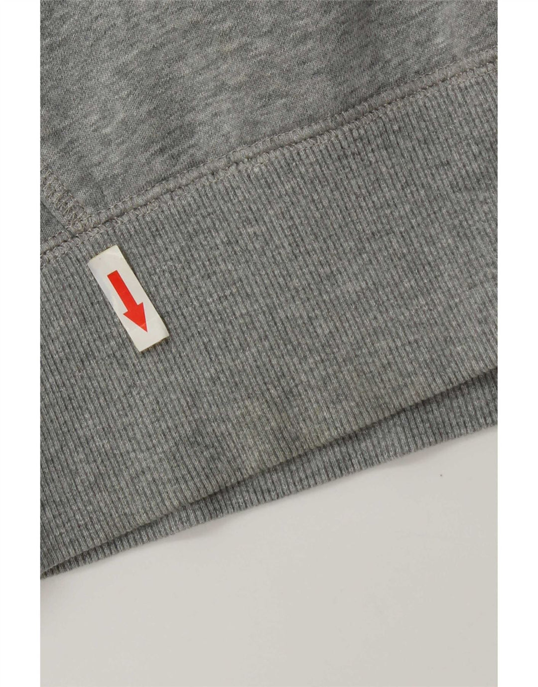 Suéter masculino Nike com capuz e zíper cinza médio algodão manchado
