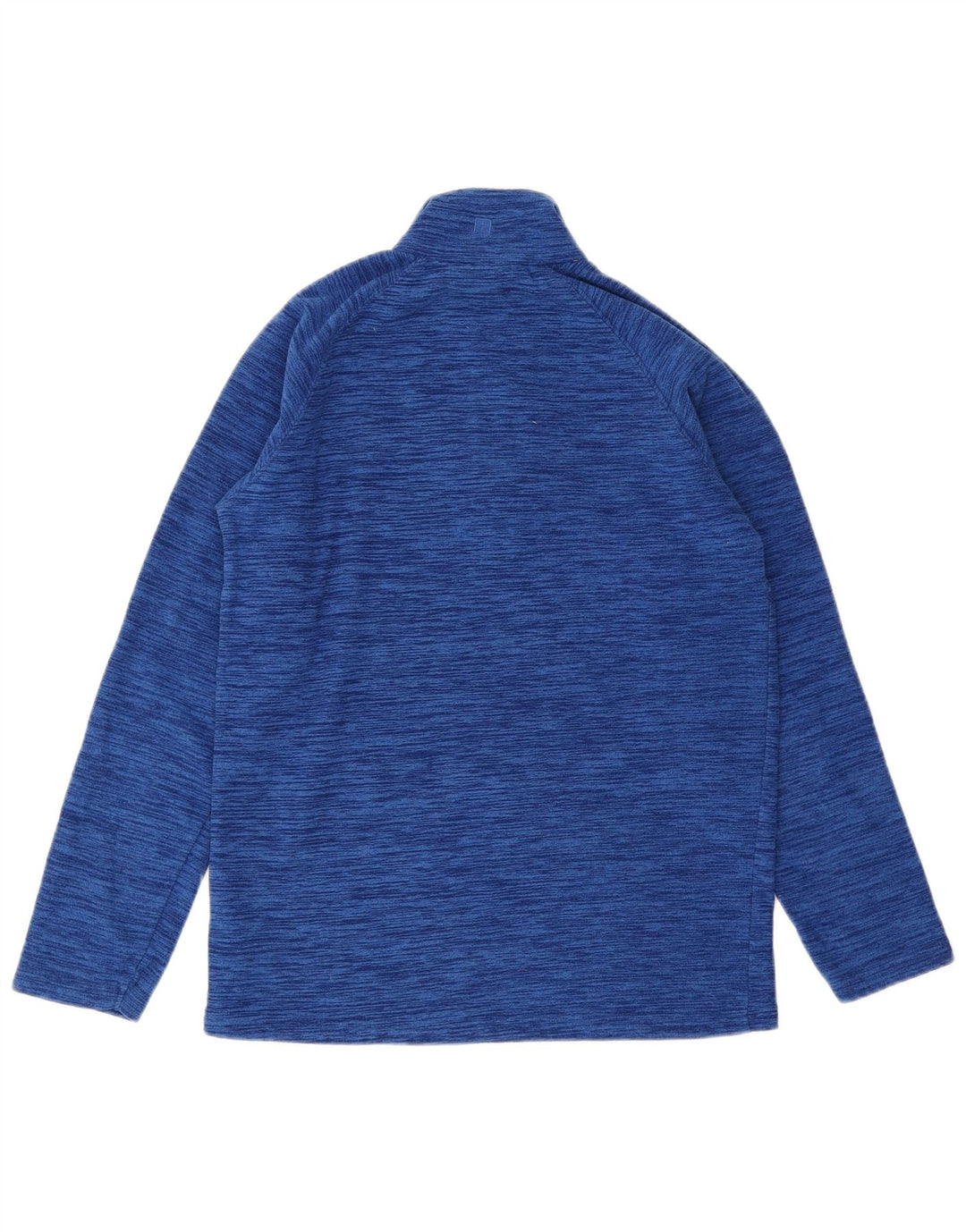 MOUNTAIN WAREHOUSE Suéter masculino de lã com zíper e gola pequena manchado azul