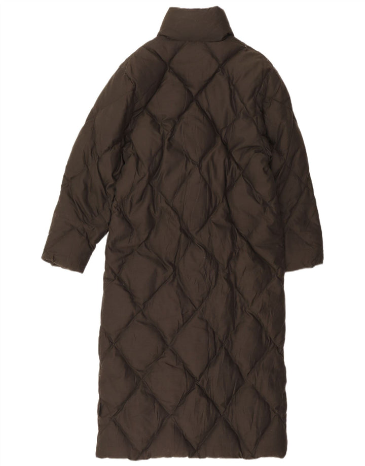 Casaco acolchoado Longline feminino Sergio Tacchini UK 6 XS verde poliéster