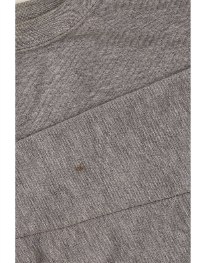 Zara moletom feminino gráfico oversized jumper UK 10 pequeno cinza